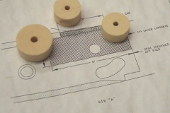 Fabricated the 20lb foam inserts for the flap motor mounting brackets.