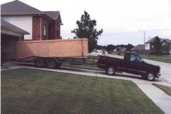 I took off work at 12:00PM today. I went by Brett's and borrowed his trailer to pickup the kit. I brought the kit to my house and put all part in garage.