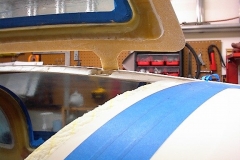 Here is a closeup of the rear hinge location.