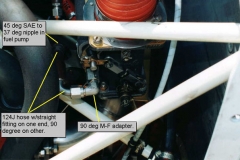 Injector Fuel Servo and Elbow Detail