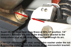 N15F Dragbrace to Sump Elbow Stud Clrnc