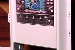 Panel cut to accept AM/FM MiniDisc Player