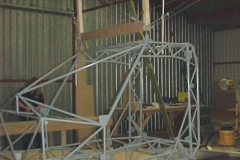 Built fuselage hanging rig and hung the cage.