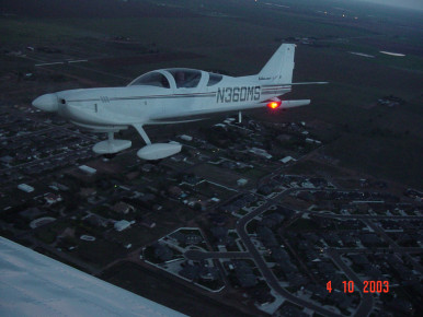 N360MS in flight