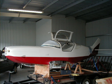 Rod Benson's Glasair III At The Hangar
