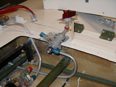 Andair Fuel Valve installed in Rod Benson's Glasair III