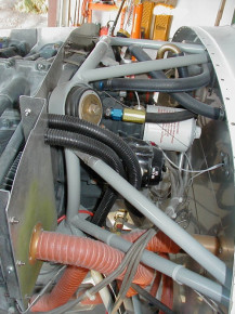 engine, top and bottom, rear
