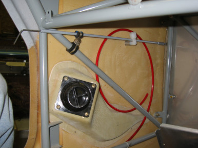 Cowling pin removable from cabin