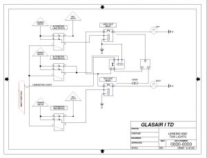Glasair-I TD landing light schematic. Image: Andy Plunkett