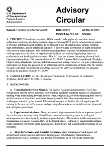 FAA Advisory Circular 90-109A