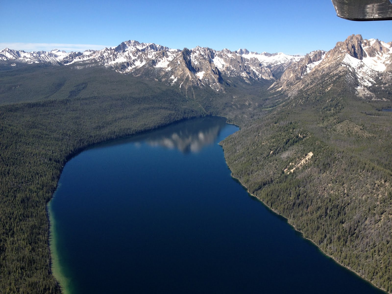 Redfish Lake, So Named Because Of The Once Abudant Sockey Salmon Run Traveling 900 Miles to Return In The Fall
