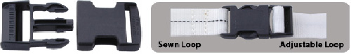 Cargo net sewn loop