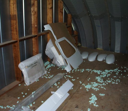 Keeping fiberglass parts in a hot attic comes with the risk of warping.