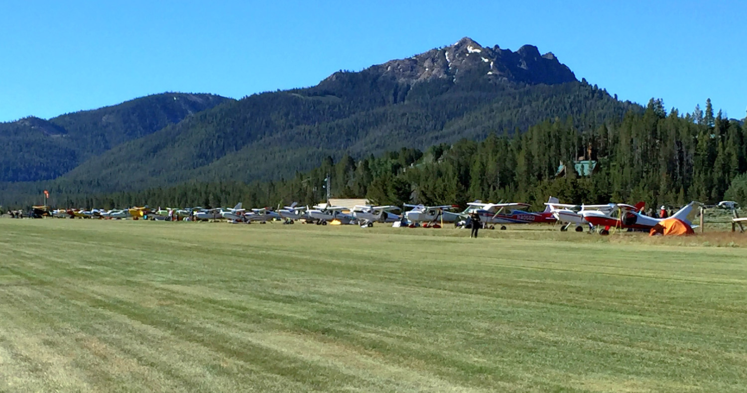 Smiley Creek flightline. Photo: Dave Hulse