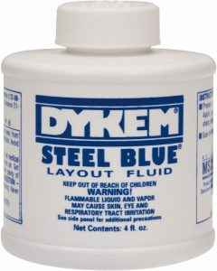 Dykem "Steel Blue" layout fluid