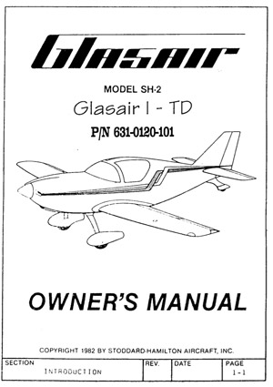 Glasair I-TD Owner's Manual (POH) - Glasair Aircraft Owners Association