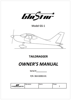 063-02002-01 GlaStar Owner’s Manual-Taildragger (POH)