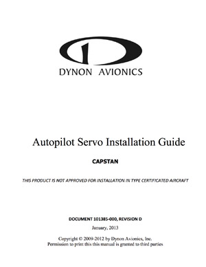 Dynon Autopilot Servo Installation Guide – Capstan