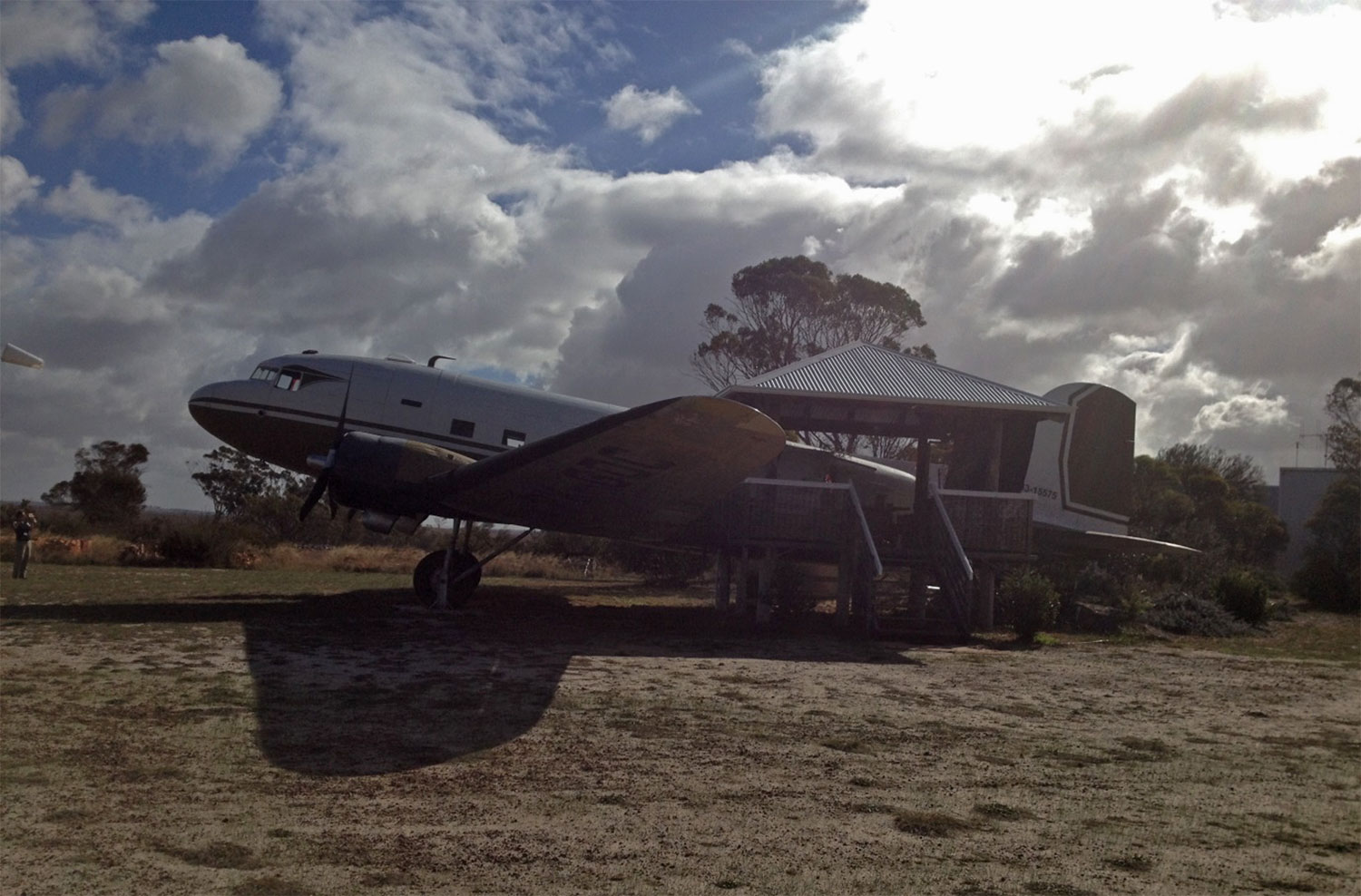 Our accommodation for the night—the converted DC3 at The Dutch Lily.