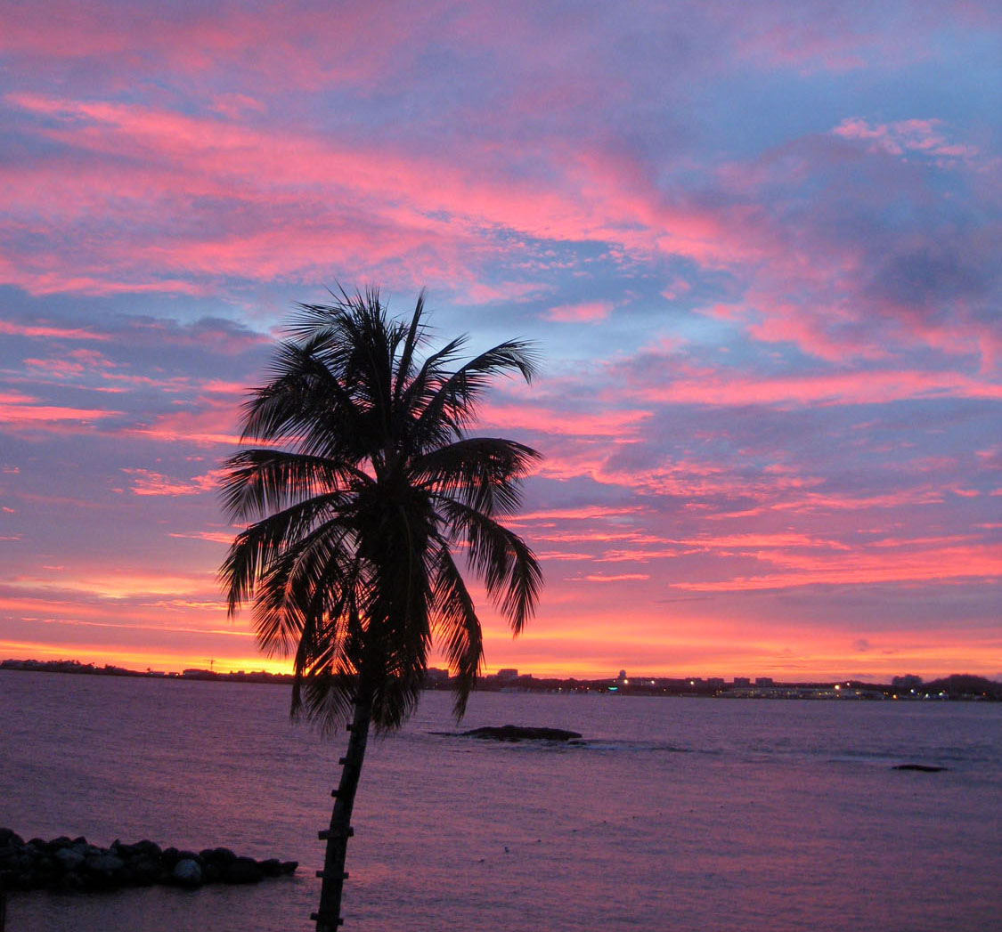 Caribbean sunset.