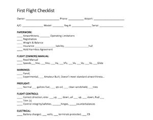 GlaStar-First-Flight-Checklist