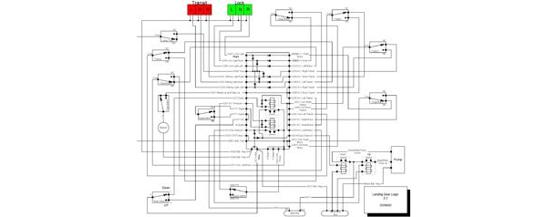 Glasair Landing Gear Logic Schematic