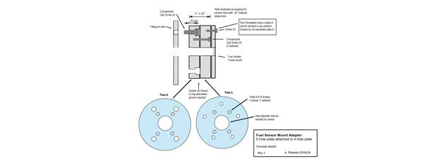 Fuel Sensor Mount Adapter