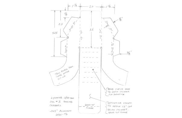 Cooling channel template Lycoming O-IO-360 (T Setzer)