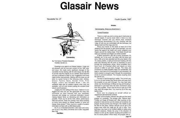 Glasair News 1987 Q4 #27