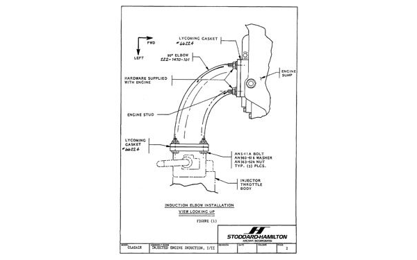 631-0195-046 Injected Engine Induction System Installation