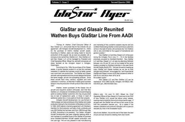 GlaStar Flyer 2001 Q2