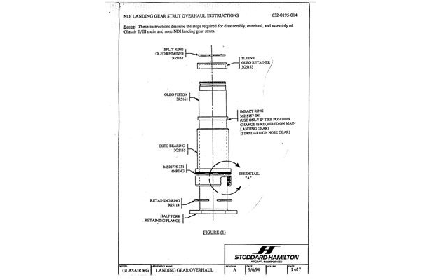 632-0195-014 Landing Gear Strut Overhaul Instructions