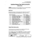 063-09037-01 GlaStar Header Tank Installation Kit Instructions