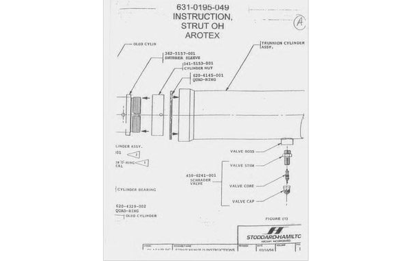 631-0195-049 Glasair RG strut overhaul