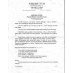 Airlink cast aluminum rudder pedals instructions 899-0045-0000