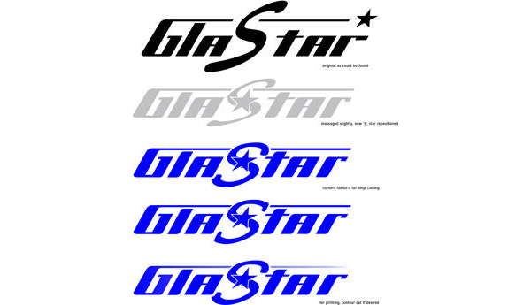 GlaStar logo variations (P Yaremchuk)