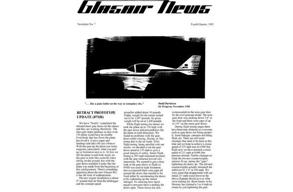 Glasair News 1982 Q4 #7