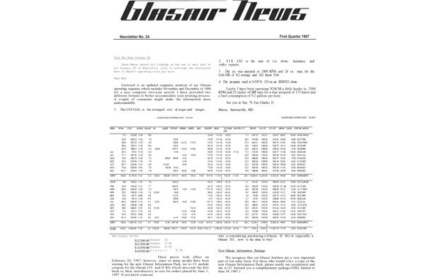 Glasair News 1987 Q1 #24