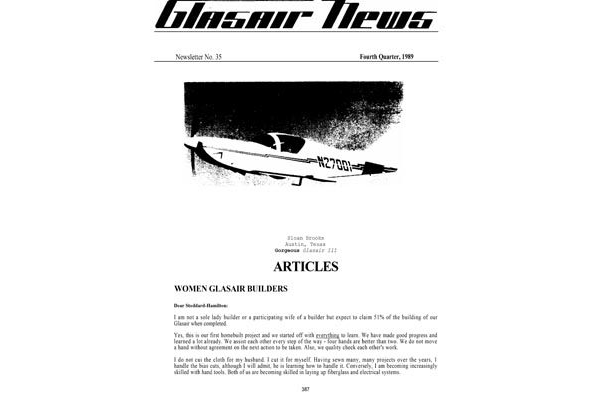 Glasair News 1989 Q4 #35