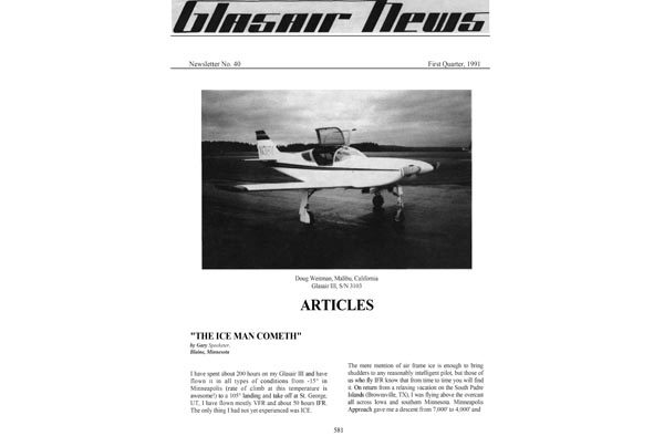 Glasair News 1991 Q1 #40