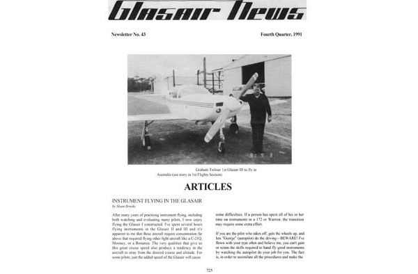 Glasair News 1991 Q4 #43