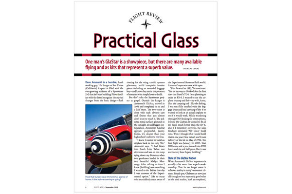 Kitplanes - Practical Glass 1110