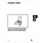 Oildyne Power Trim Pump Maintenance and Repair Manual