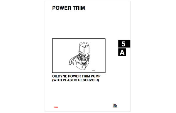 Oildyne Power Trim Pump Maintenance and Repair Manual