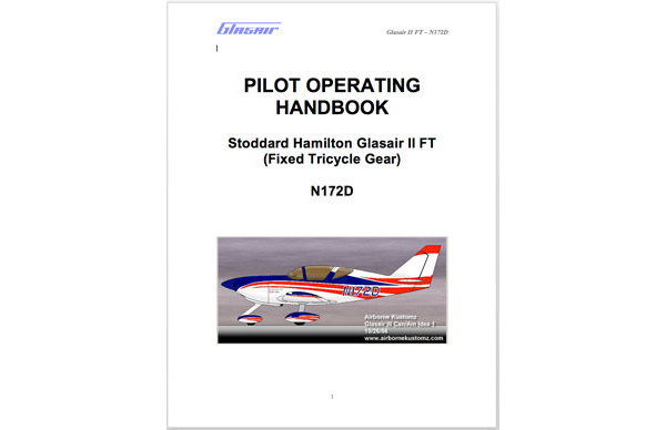 Glasair II-FT Pilot Operating Handbook (POH) (Dave McDonald)