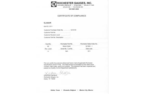 Rochester Fuel Gauge - group purchase 2011 documents