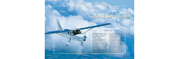 Sport Aviation 1103 Long-Nose GlaStar