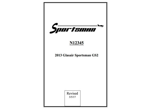 Sportsman POH 18-page version
