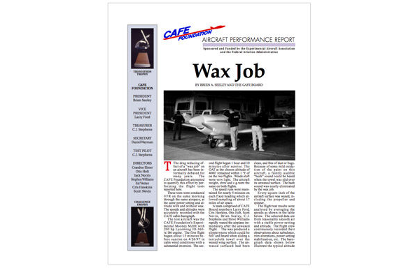 Wax Job - CAFE Foundation Report