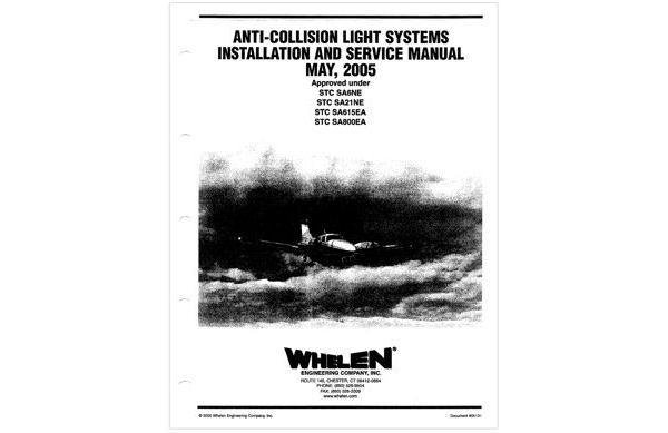 Whelen Anti-Collison Light Systems Instl & Service Manual